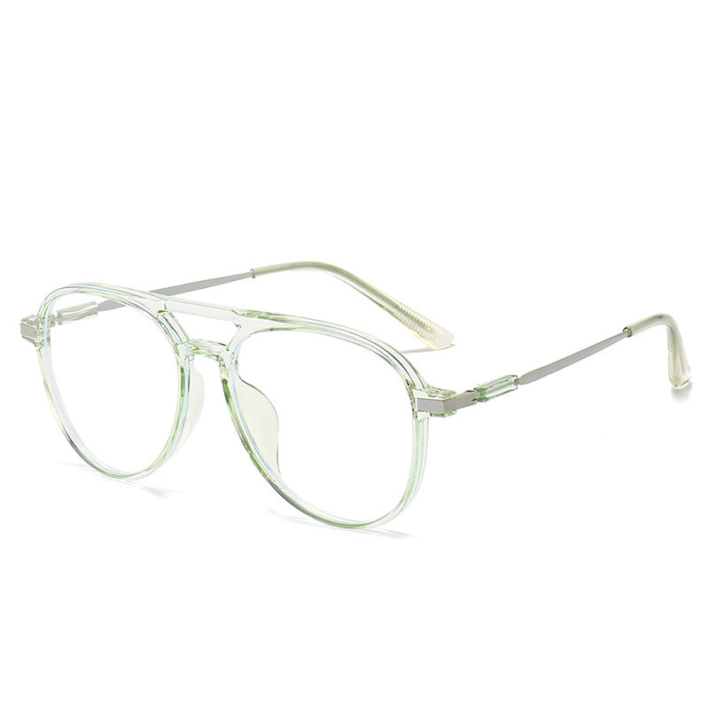 Double AC Full Frame Glasses Anti Blue Light Anti Radiation Versatile Fashionable Toad Mirror AC Lens PC Frame