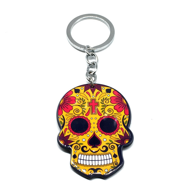 Unisex Skull Keychain Fashionable Plastic Key Ring Trendy Accessory For Bags And Keys Cool Holiday Gift For Gifting