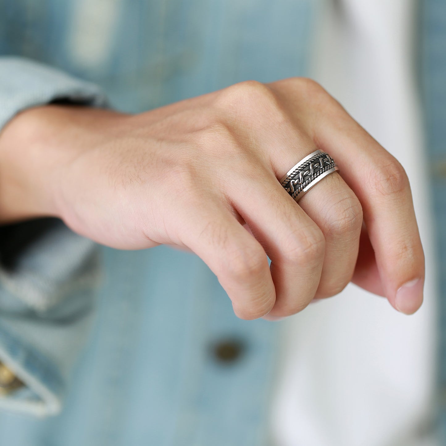 Stainless Steel Ring Personalization Cast Vintage Color Sizes 7 8 9 10 11 12 Timeless Steel Ring For Daily Uses