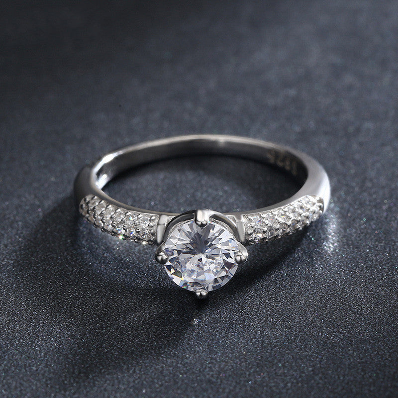 Womens Crown Ring Electroplated Silver Ring Chic Ins Style Jewelry Gift For Her Trendy Fashion Ring Chic Shine