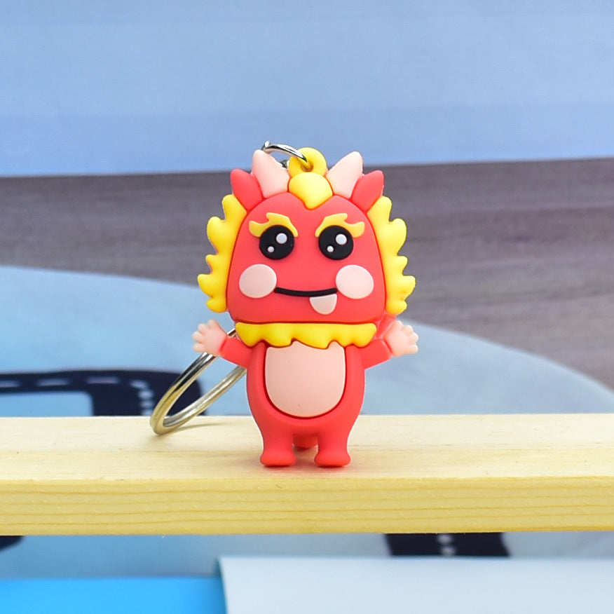 Geometric PVC Bag Pendant Keychain With Durable Hardware For Bags Keys Backpacks Cute Accessory Everyday Style