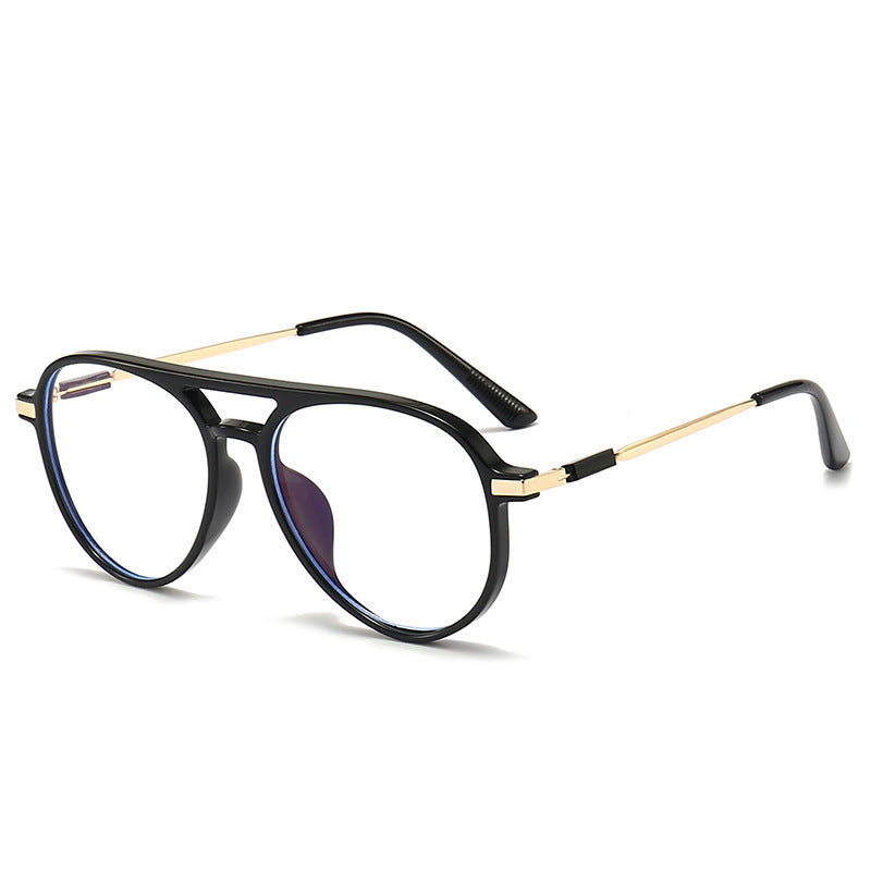 Double AC Full Frame Glasses Anti Blue Light Anti Radiation Versatile Fashionable Toad Mirror AC Lens PC Frame