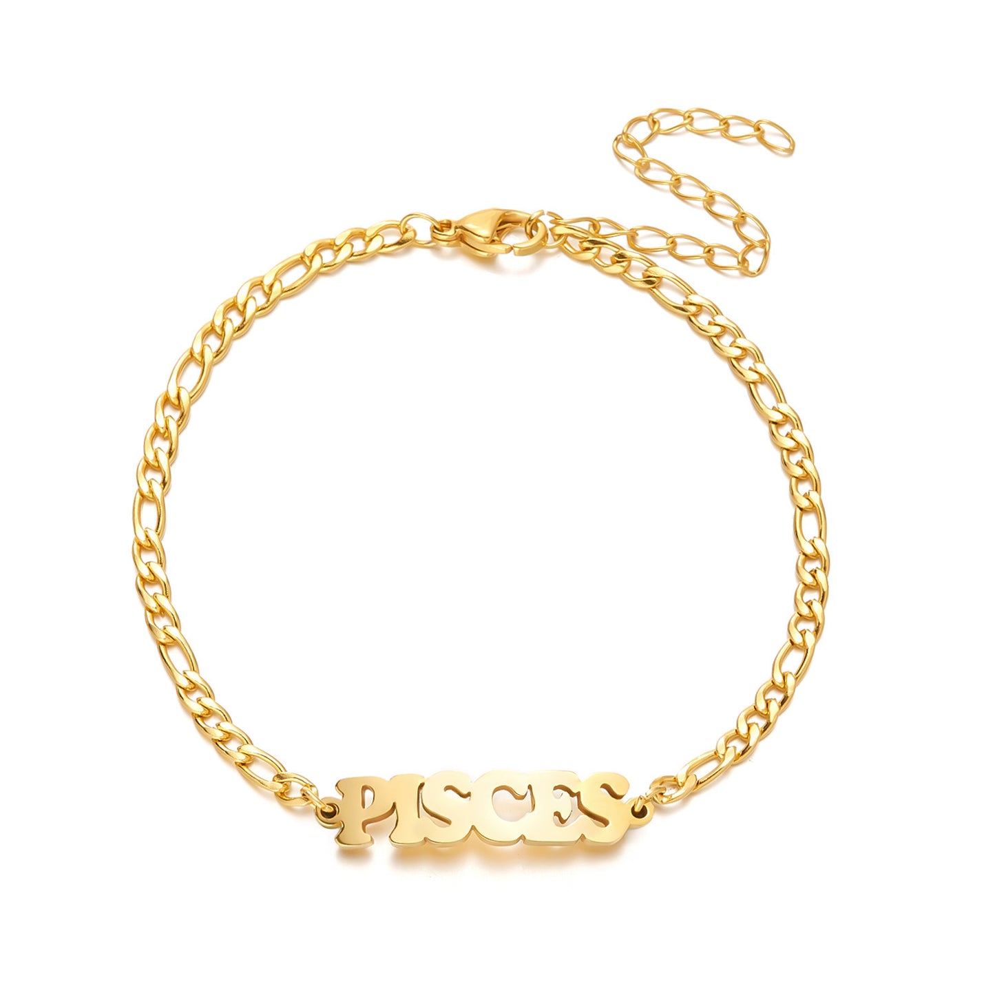 Unisex Stainless Steel Zodiac Bracelet Electroplated Gold Constellation Jewelry Gemini Sign For All Daily Wear