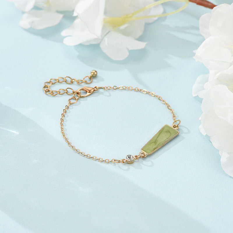 Womens Alloy Geometric Design Bracelet Golden Finish Jewelry For Everyday Fashion Accessories Great Gift Ideas