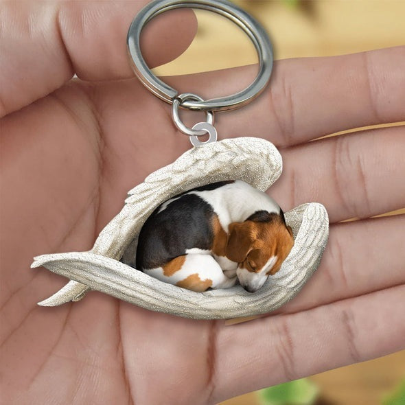 Dog Keychain Acrylic Fashion Accessory With Single Sided Printing Durable Key Ring 4 5 CMs Gift For Dog Lovers