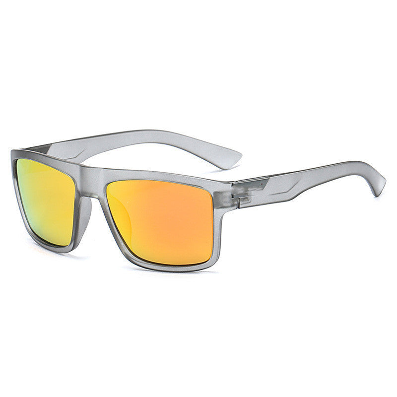 Polarized Sports Sunglasses For Men Outdoor Cycling Driving Fishing Black Frame Gray Lens Durable Frame Design