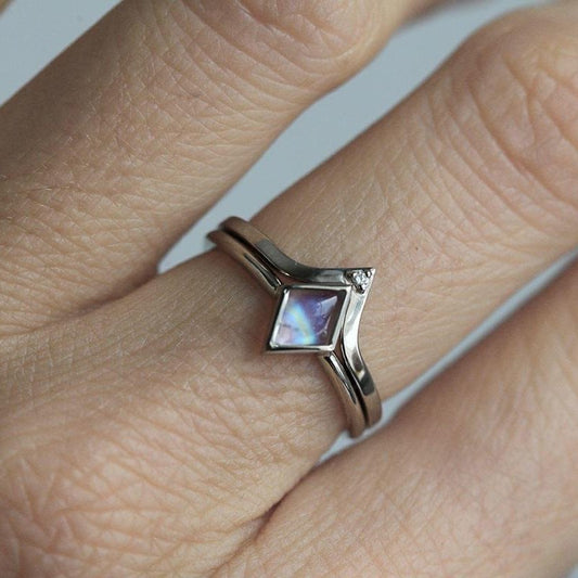 Alloy Geometric Ring Set Electroplated Silver Finish European American Fashion Jewelry Everyday Wear For Style