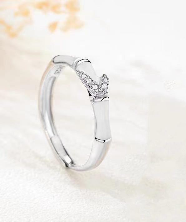 Couple Rings Matching Set For Him And Her Copper Tide Design Promise Rings Beautiful Appearance For Lovers Joy