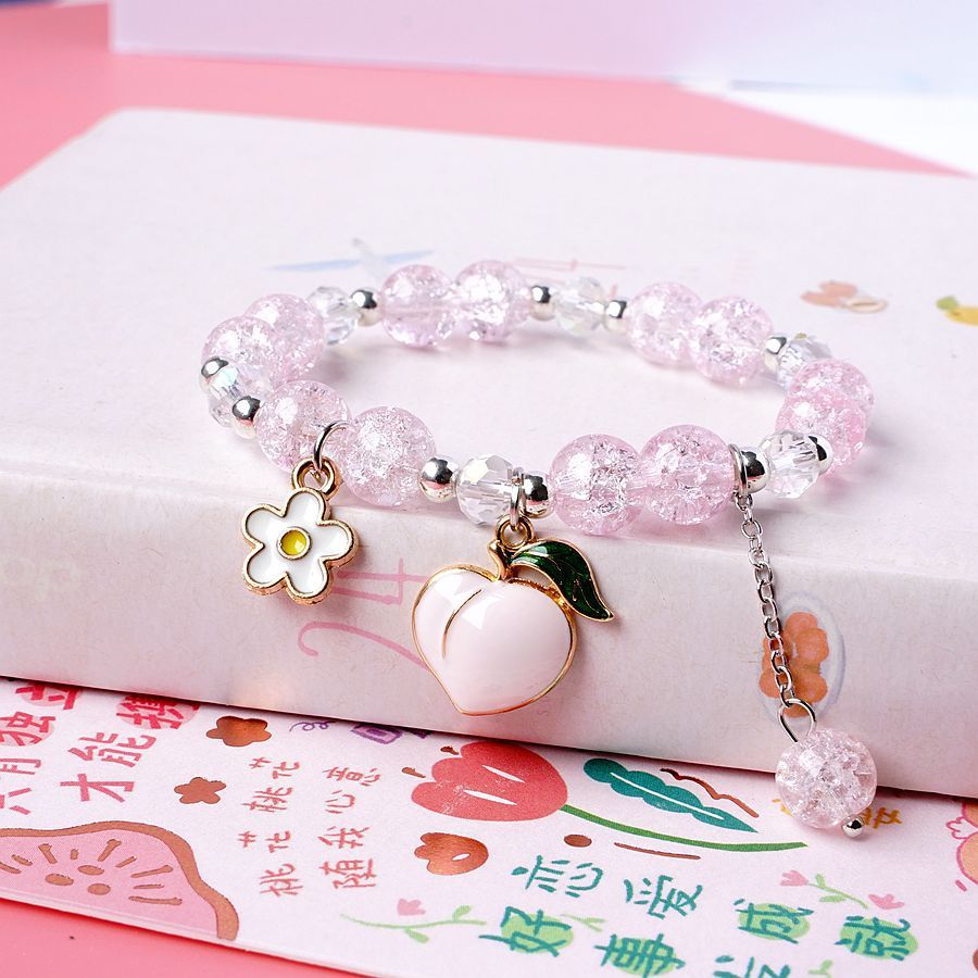 Womens Beaded Bracelet With Pearl Crystal And Alloy Animal Zodiac Charms Cartoon Adjustable Length Cute Charm