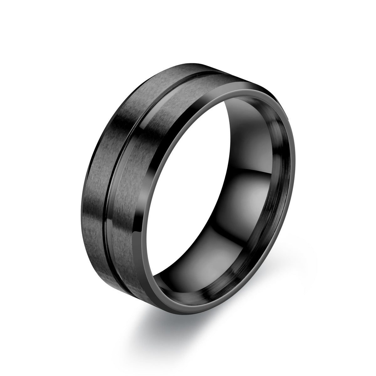 Unisex Matte Stainless Steel Ring Simple Band Fashion Jewelry For Men And Women High Quality Beautiful For All