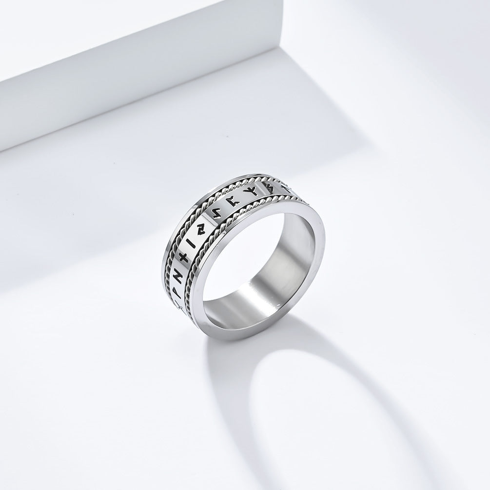 Unisex Titanium Steel Ring Polished Fashion Jewelry Durable Band For Everyday Wear Modern Sleek Design For All