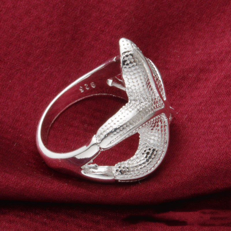 Silver Plated Starfish Ring For Women And Girls Fashion Korean Style Exquisite Star Jewelry Gift For Every Occasion