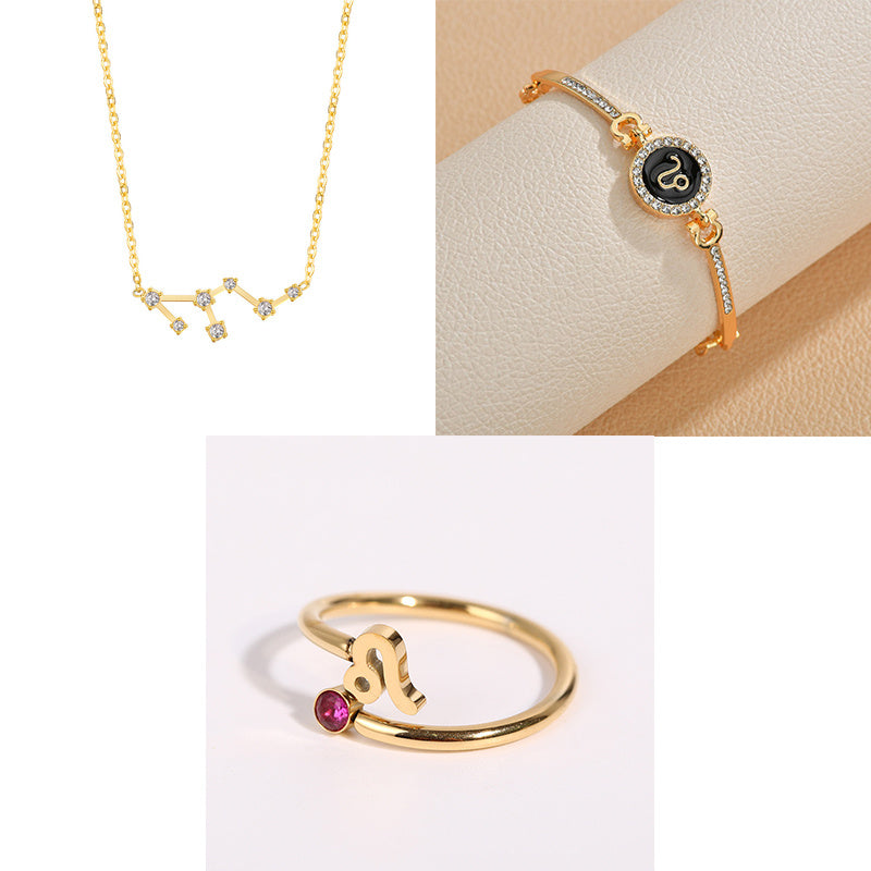 Womens Electroplated Alloy Constellation Fashion Jewelry Anniversary Gift Travel Gift Business Present Elegant