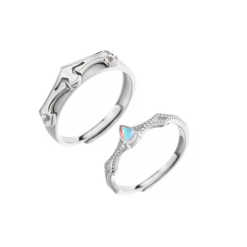Couple Rings For Men And Women 925 Silver His And Hers Matching Promise Rings Set Gift For Couples Modern Look