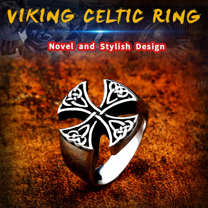 Vintage Cross Stainless Steel Ring Retro Lace Flower Mens Band US7 US8 US9 US10 US11 US12 US13 Timeless Look 7