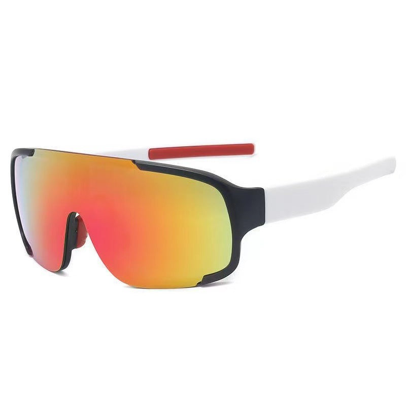 Womens Cycling Sunglasses Windproof Outdoor Eyewear Plastic Frame Colorful Coating Enhanced Vision for Cycling