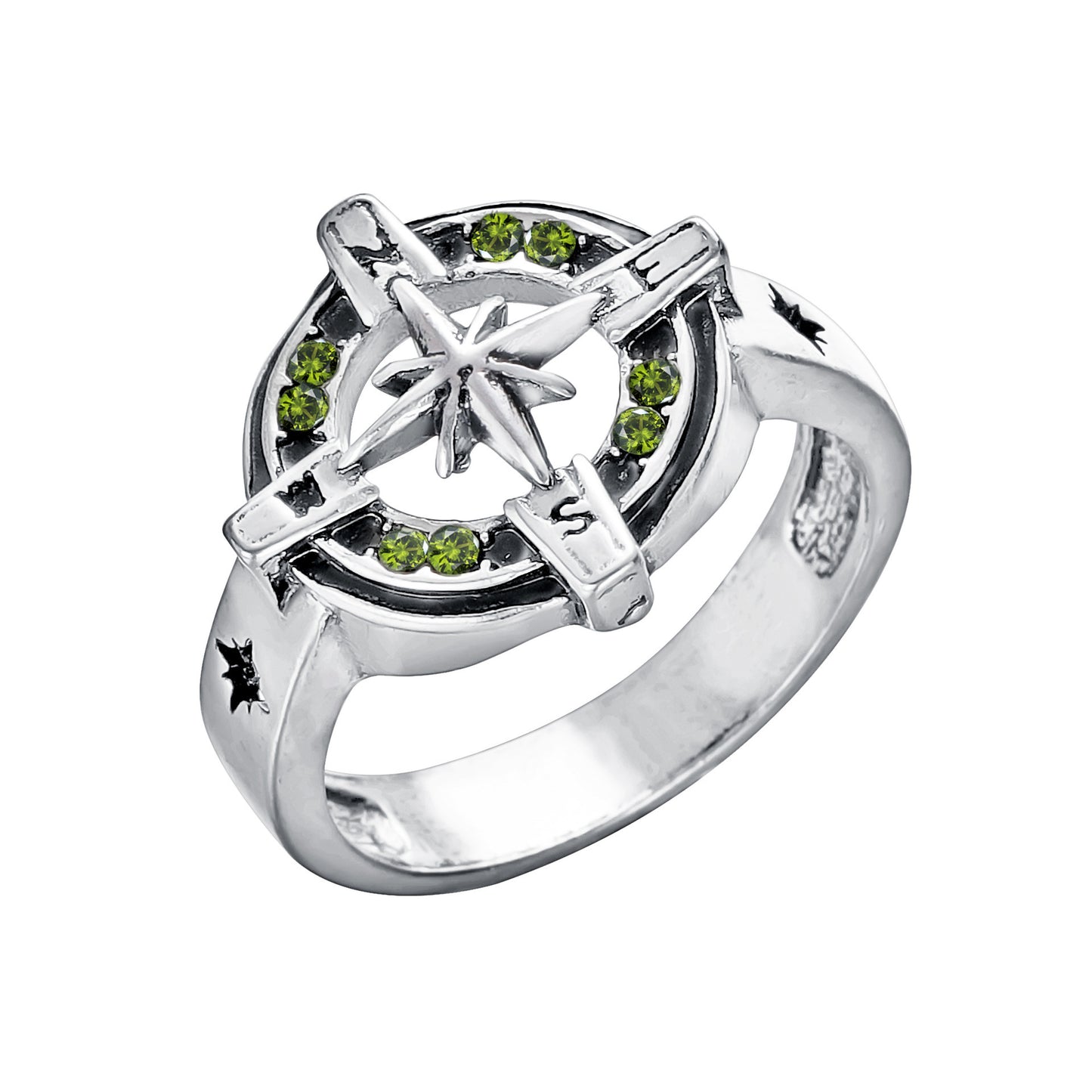 Geometric Triangle Ring For Women Lightweight Alloy Jewelry Silver Tone Unique Design Size Nine For Daily Wear