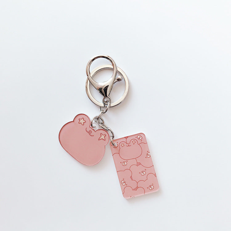 Earphone Protective Sleeve With Hanging Chain And Keychain Bear Dog Bunny Design Film Deluxe Style Fresh Style