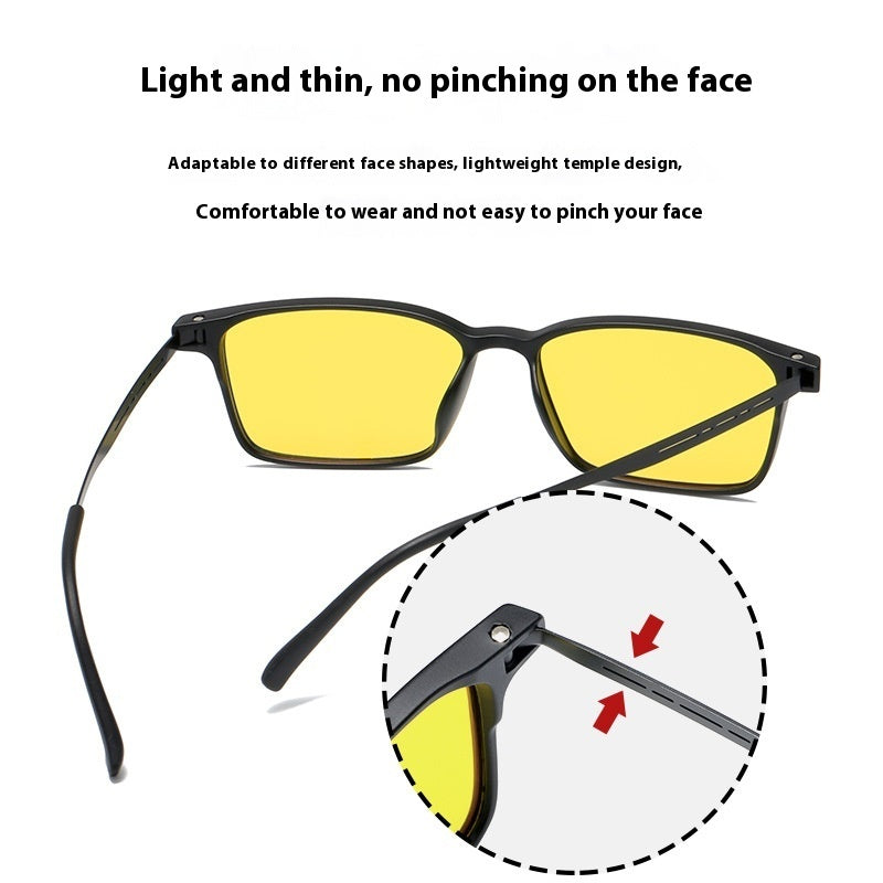 Unisex Anti Blue Light Glasses Night Vision Driving Travel Outdoor Sports Fashion Party Business Fishing Stage