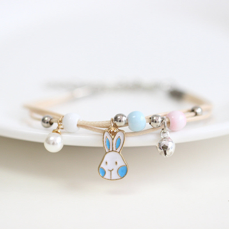 Womens Hand Knitted Charm Bracelet Hand Woven Alloy Moon Cat Design For Girls And Friends Gifts For Moms Gifts Style