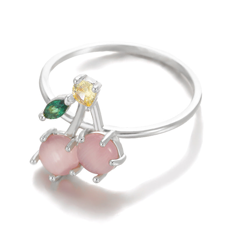 Copper Pineapple Ring With Micro Zircon Inlay Gold Finish European American Design Individually Packed For Women