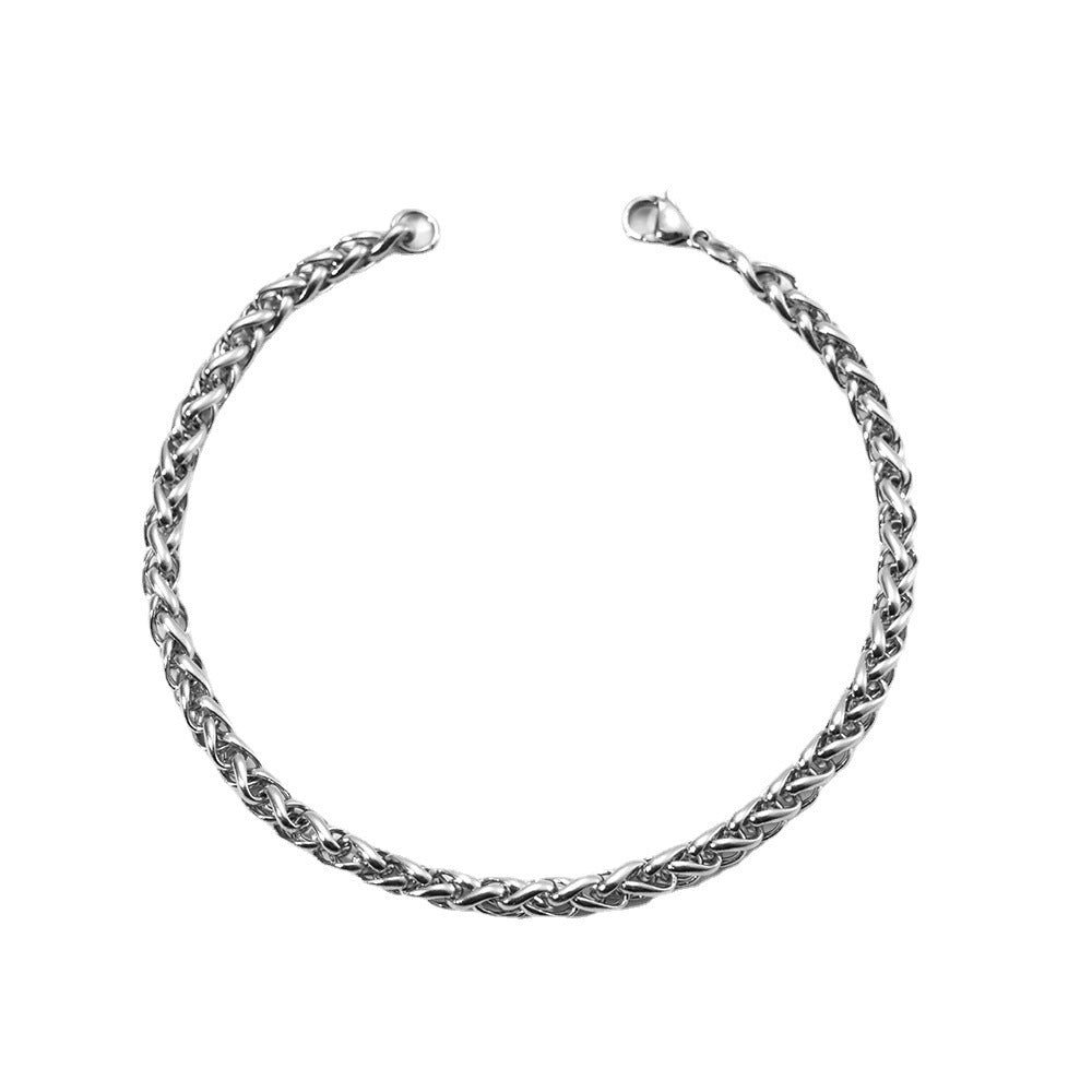 Unisex Titanium Steel Bracelet Trendy Hip Hop Geometric Stainless Steel Ornament Fashion Jewelry For Men Daily Wear