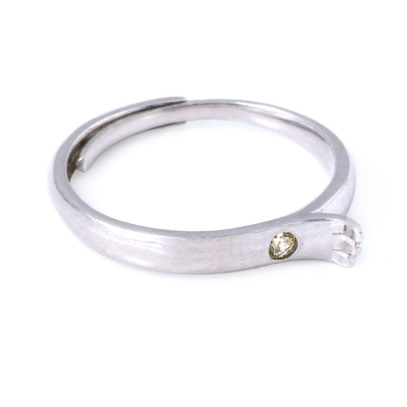 Adjustable Copper Couple Ring for Women and Men Jewelry