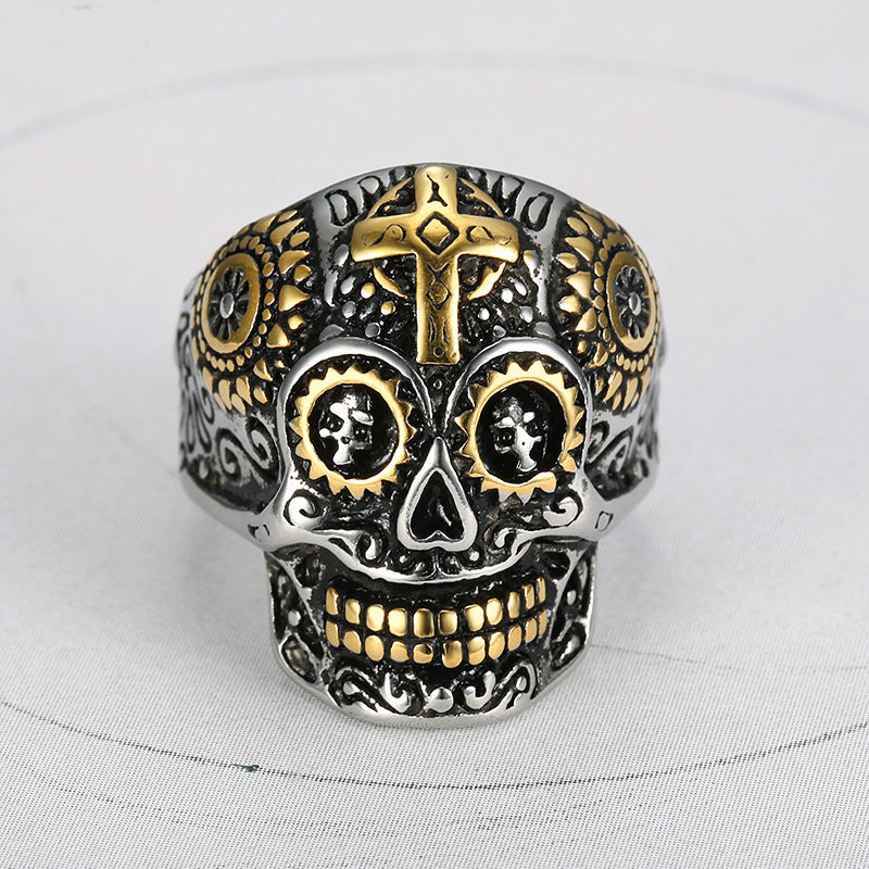 Skull Ring European And American Personality Stainless Steel Jewelry