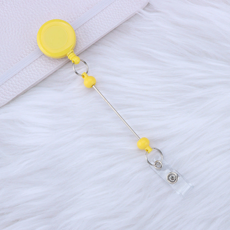 Retractable Badge Holder Keychain With Buckle And Secure Plastic Card Sleeve For Easy ID Access In Colors Soon