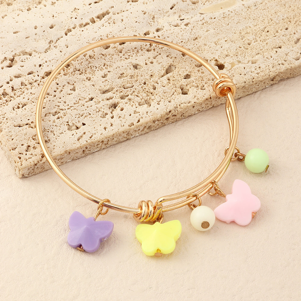 Womens Resin Bracelet Set Irregular Electroplated Metal Design Fashion Bangle And European American Bangle Sets