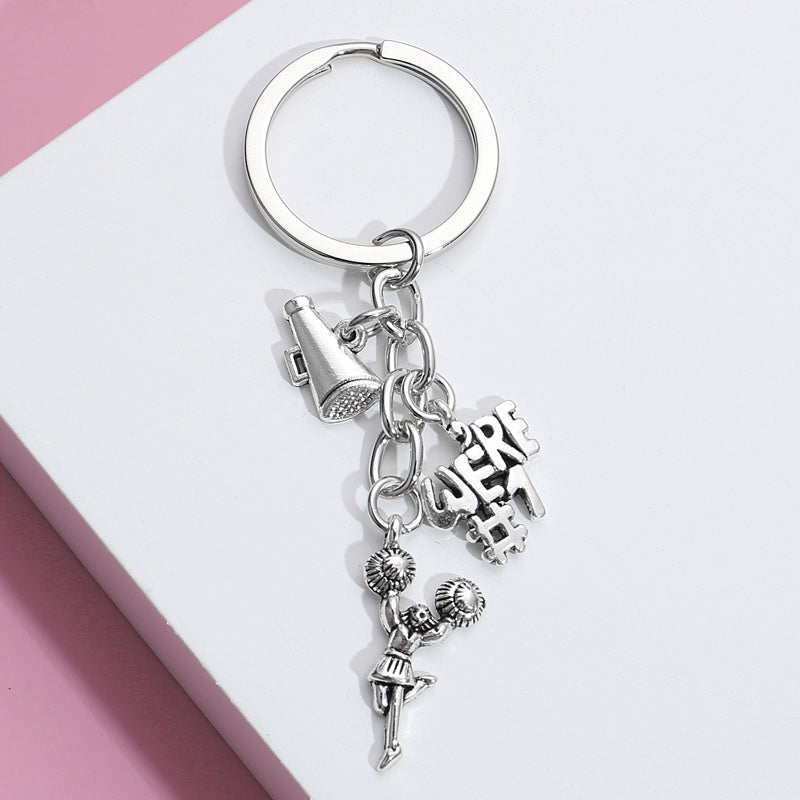 Womens Keychain Fashion Pendant Accessory Dance Yoga Enthusiasts Bag Charm Stylish Keyring Decoration Gift Everyday Use