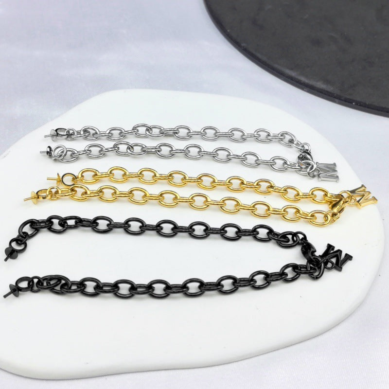 Titanium Steel Bracelet Holder DIY Jewelry Making Black