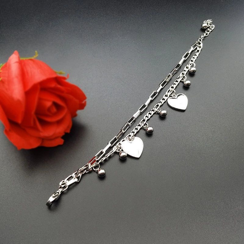 Unisex Jesus Pendant Bracelet Titanium Steel Double Layer Chain Jewelry Gift For Men Women Religious Symbolism