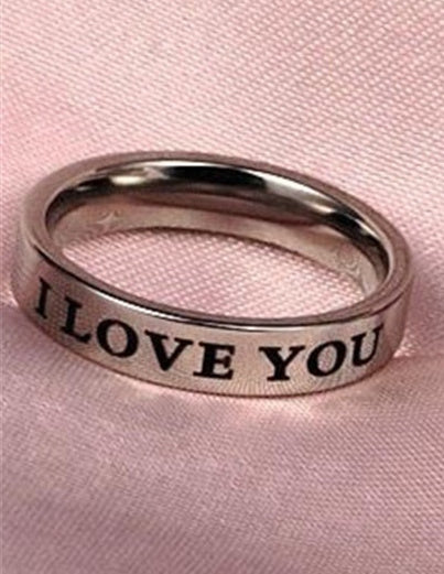 Titanium Steel Couple Rings Set Geometric Band Design For Him And Her Promise Wedding Engagement Couples Daily