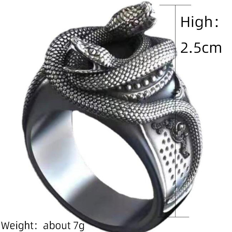 Geometric Python Ring Unisex Metal Hand Jewelry European American Design Sizes 6 7 8 9 10 11 12 13 Fashion Rings