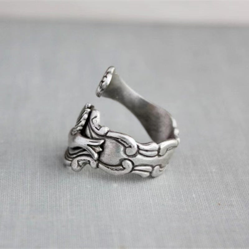 Unisex Azalea Flower Copper Ring Electroplated Fashion Jewelry Durable Accessory For Everyday Wear Casual Wear