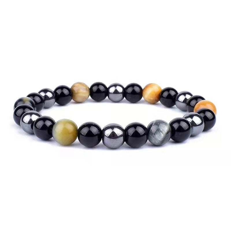 Unisex Agate Bead Bracelet Geometric Natural Stone Jewelry