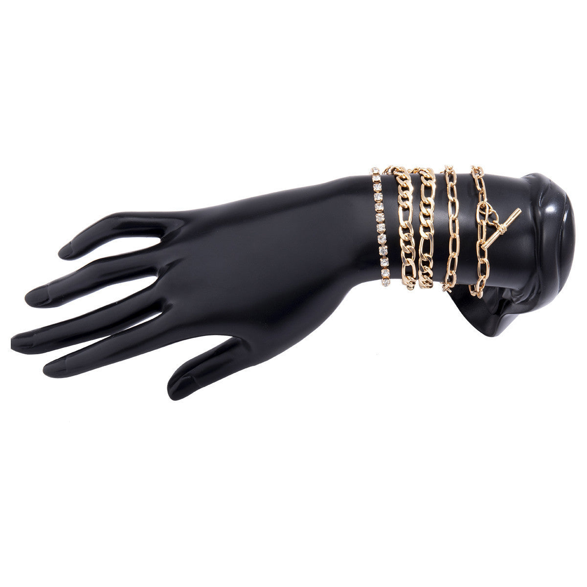 Womens Twisted Chain Bracelet Aluminum Iron Mixed Metal Twist O Chain Design Fashion Wrist Jewelry Design O O