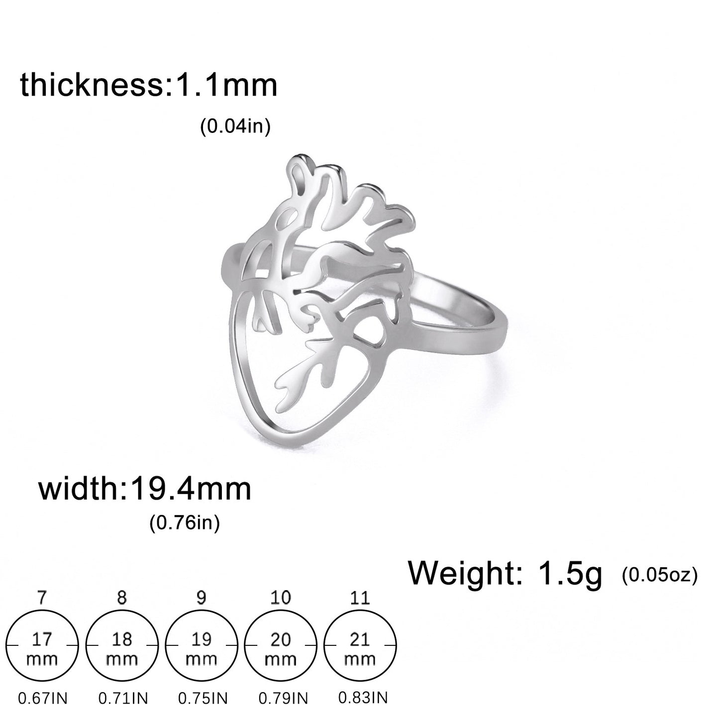 Unisex Titanium Steel Hollow Out Ring Electroplated Cut Out Design Band European American Fashion Jewelry Alloy