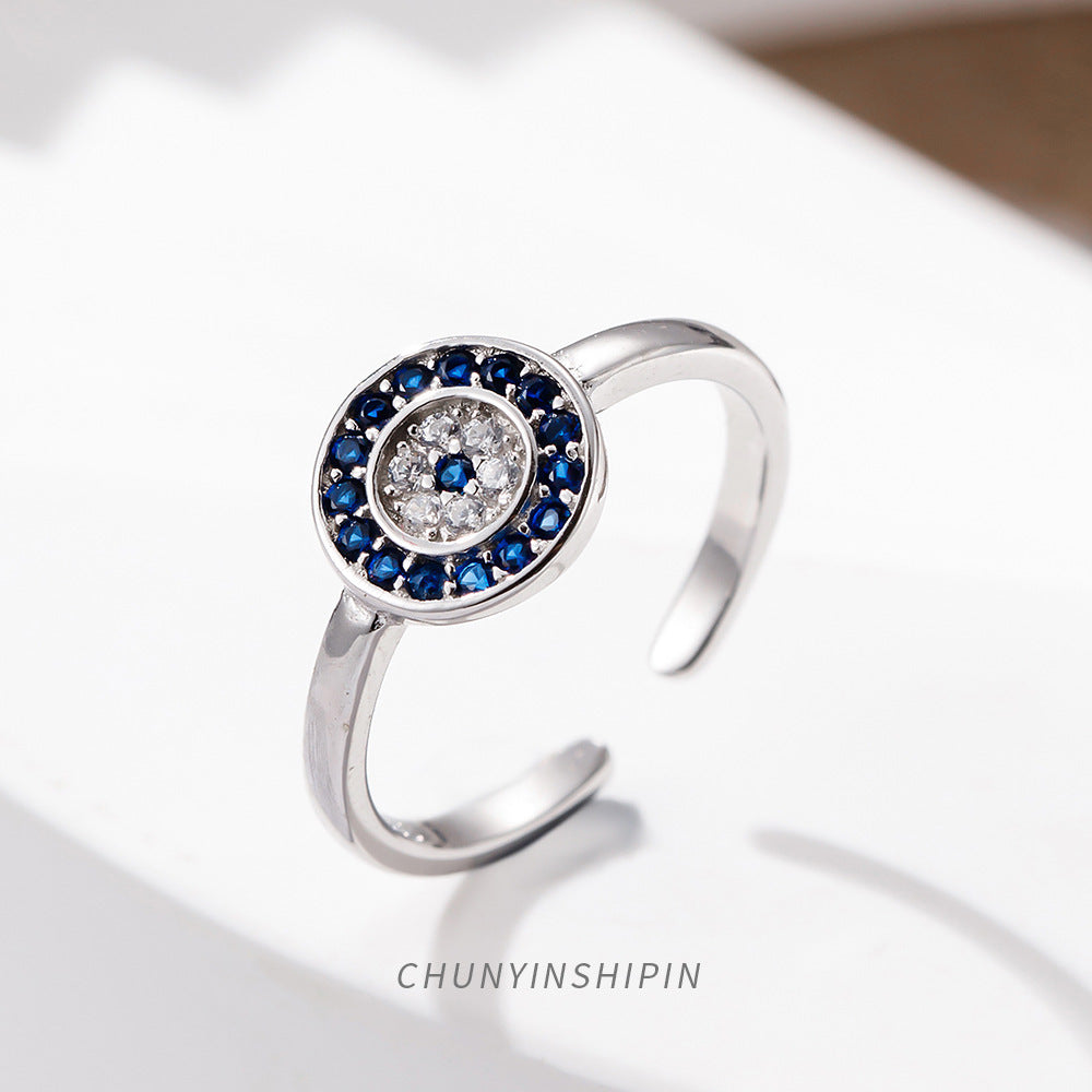 Sterling Silver Adjustable Open Ring Trendy Nightclub Style Size 10 to 13 Fashion Jewelry Gift Statement Rings