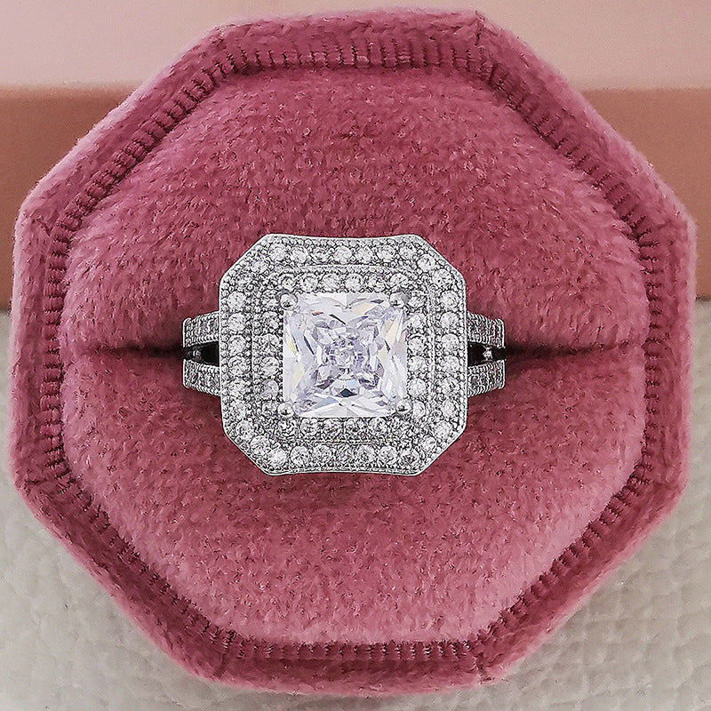 Copper Ring Silver Tone With Round And Oval Elements Fashion Jewelry Simple Elegant Ring For Everyday Wear It