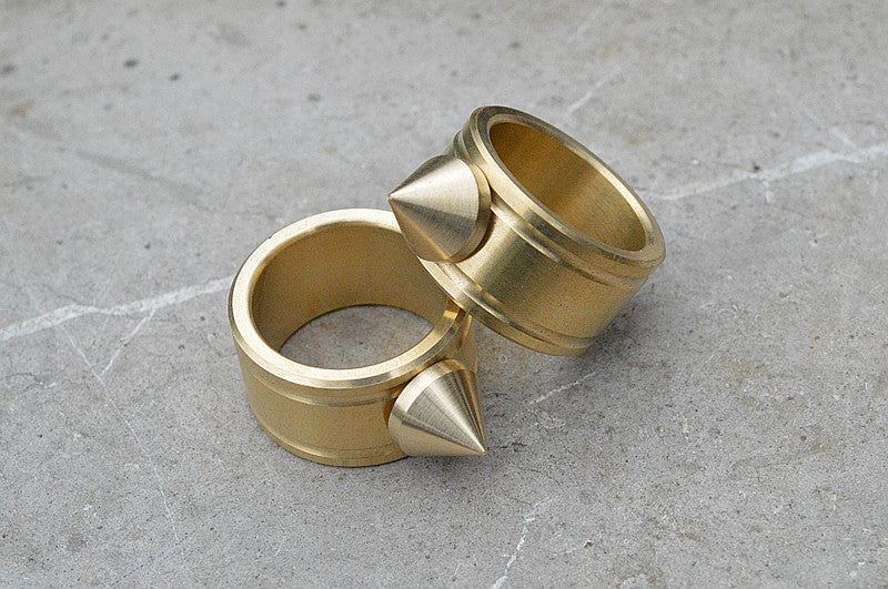 Brass Self Defense Ring For Women 27mm Outer Diameter Wide