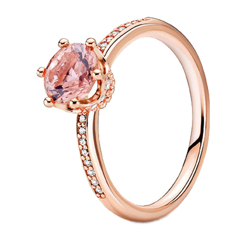 Womens Fashion Ring Copper Silver Alloy Ring Floral Ring Vintage Ring Crown Ring Brilliant Ring Rose Gold Ring Ring