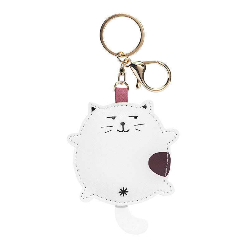 Unisex Leather Keychain Pendant Animal Ring Bag Charm Durable PU Alloy Microfiber Gift For Wedding Gift Trendy