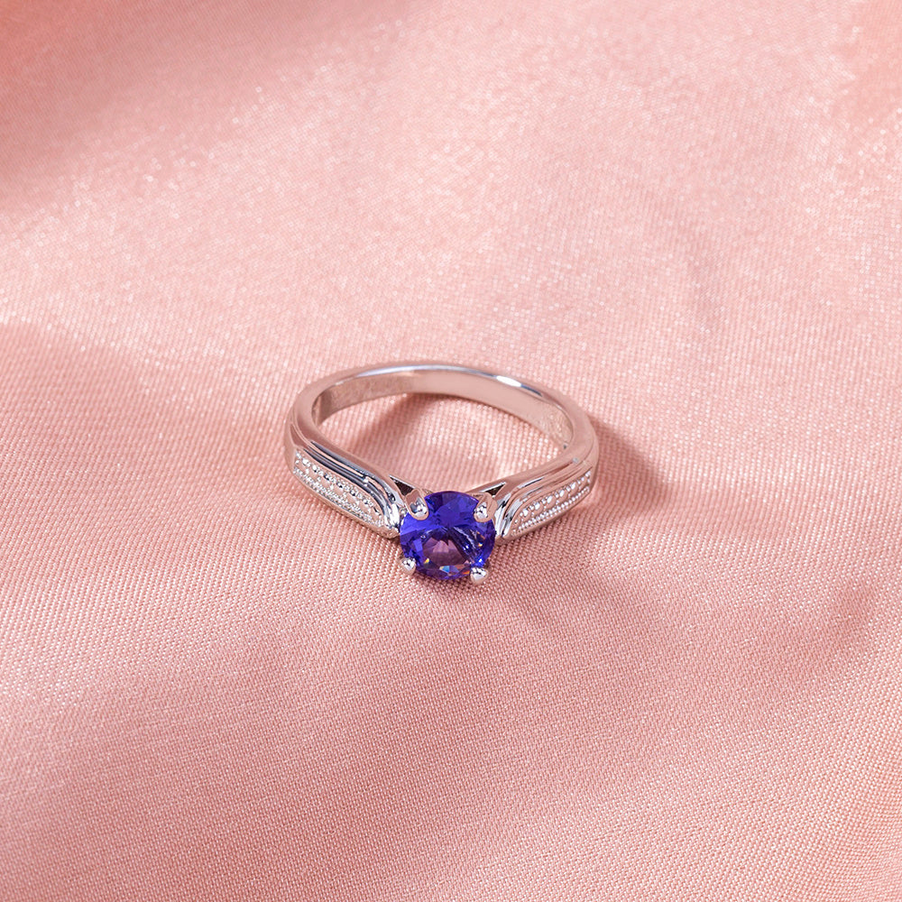 Copper Zircon Ring For Women Adjustable Electroplated European Style Luxurious Fashion Jewelry Perfect Gift Everyday