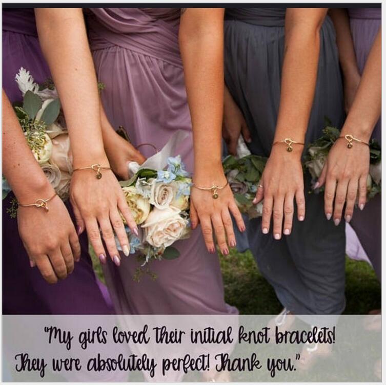 Initial Letter Bangle Bracelet Alloy Silver Anniversary