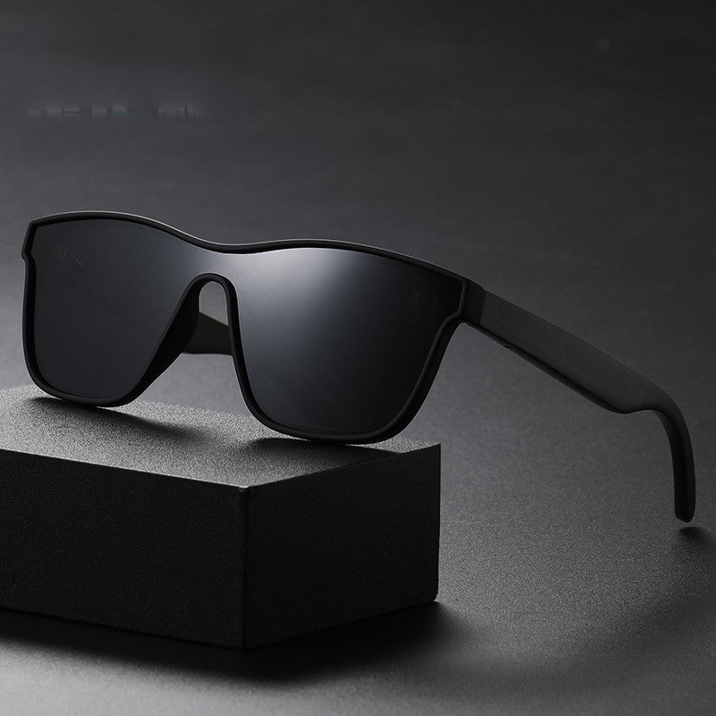 Unisex Polarized Sunglasses Square Frame With Bamboo Legs TAC Lens Eyewear For Men And Women Light And Durable