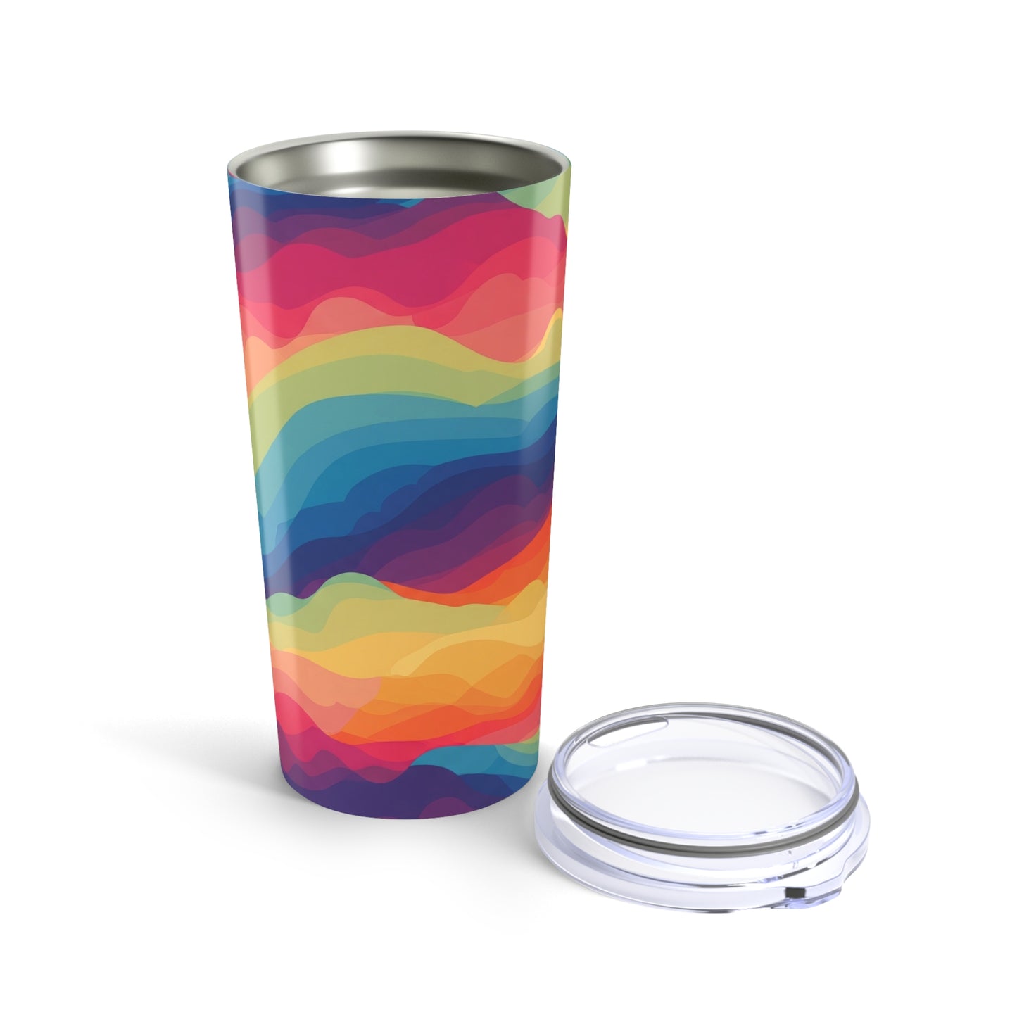 20Oz Stainless Steel Travel Mug With Double Wall Insulation Keeps Drinks Hot Or Cold And Has A Printed Design