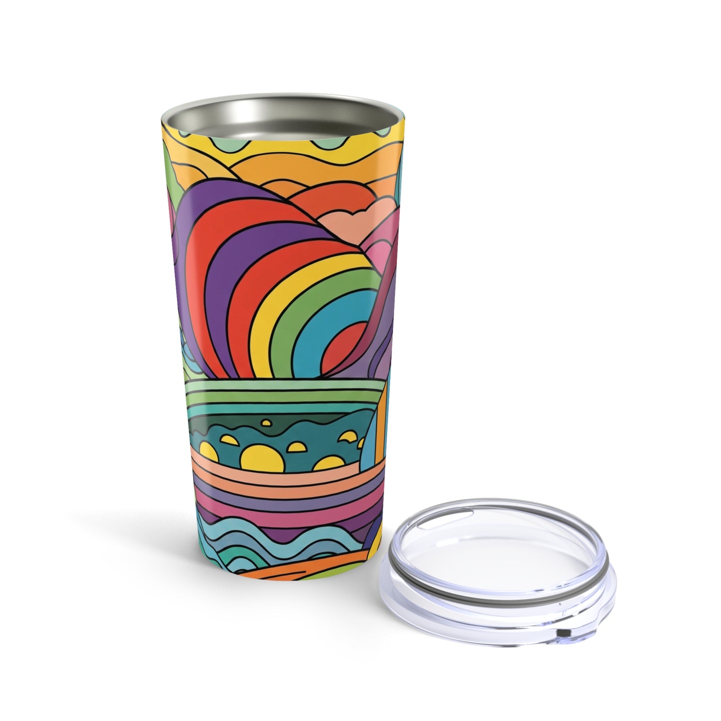 20oz Stainless Steel Travel Tumbler With Double Wall Vacuum Insulation Leak Proof Design For Hot Or Cold Beverages