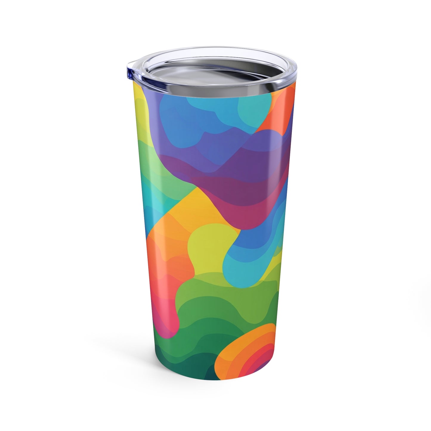 20oz Stainless Steel Printed Tumbler With Double Wall Vacuum Insulation Leak Proof Spill Resistant Durable Hot Cold